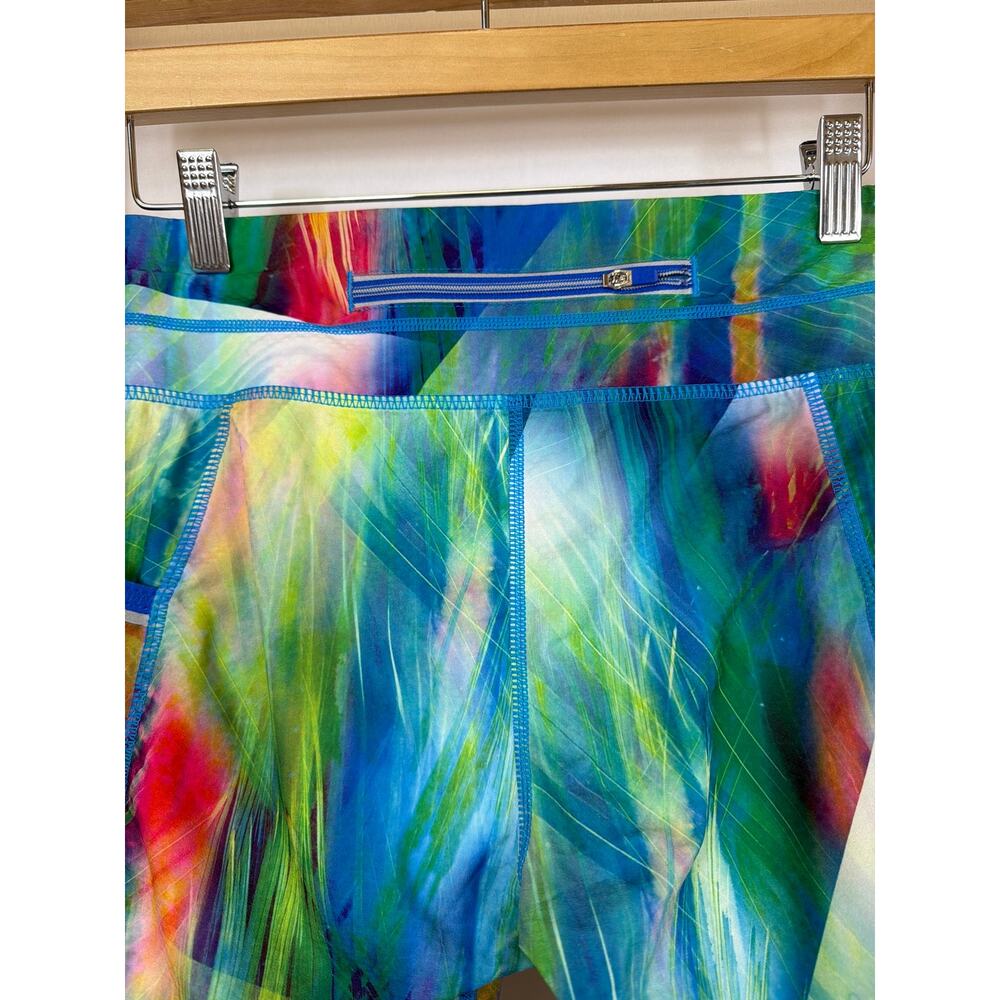 Athleta Multicolored Patterned Cropped Athletic Pants S - Picture 4 of 8